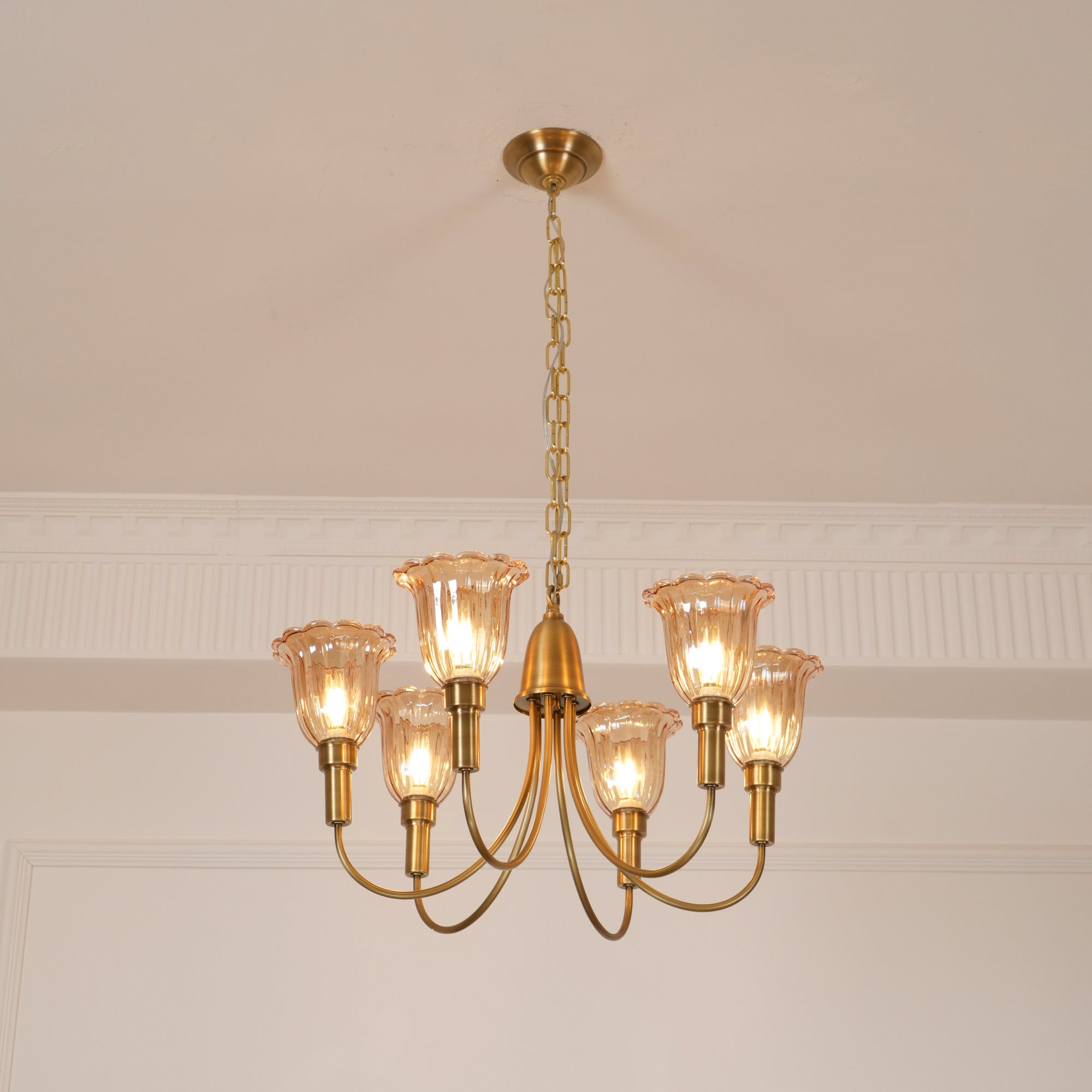 Columbia Brass Chandelier