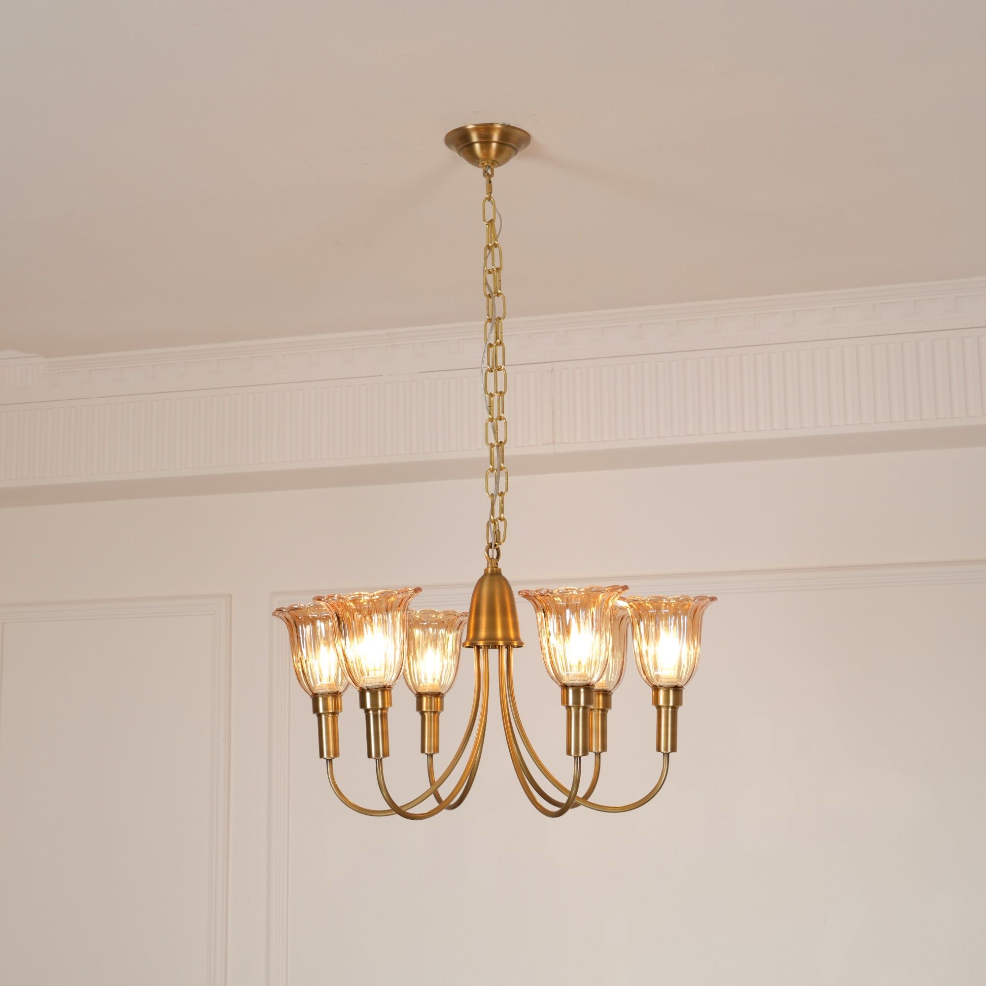 Columbia Brass Chandelier