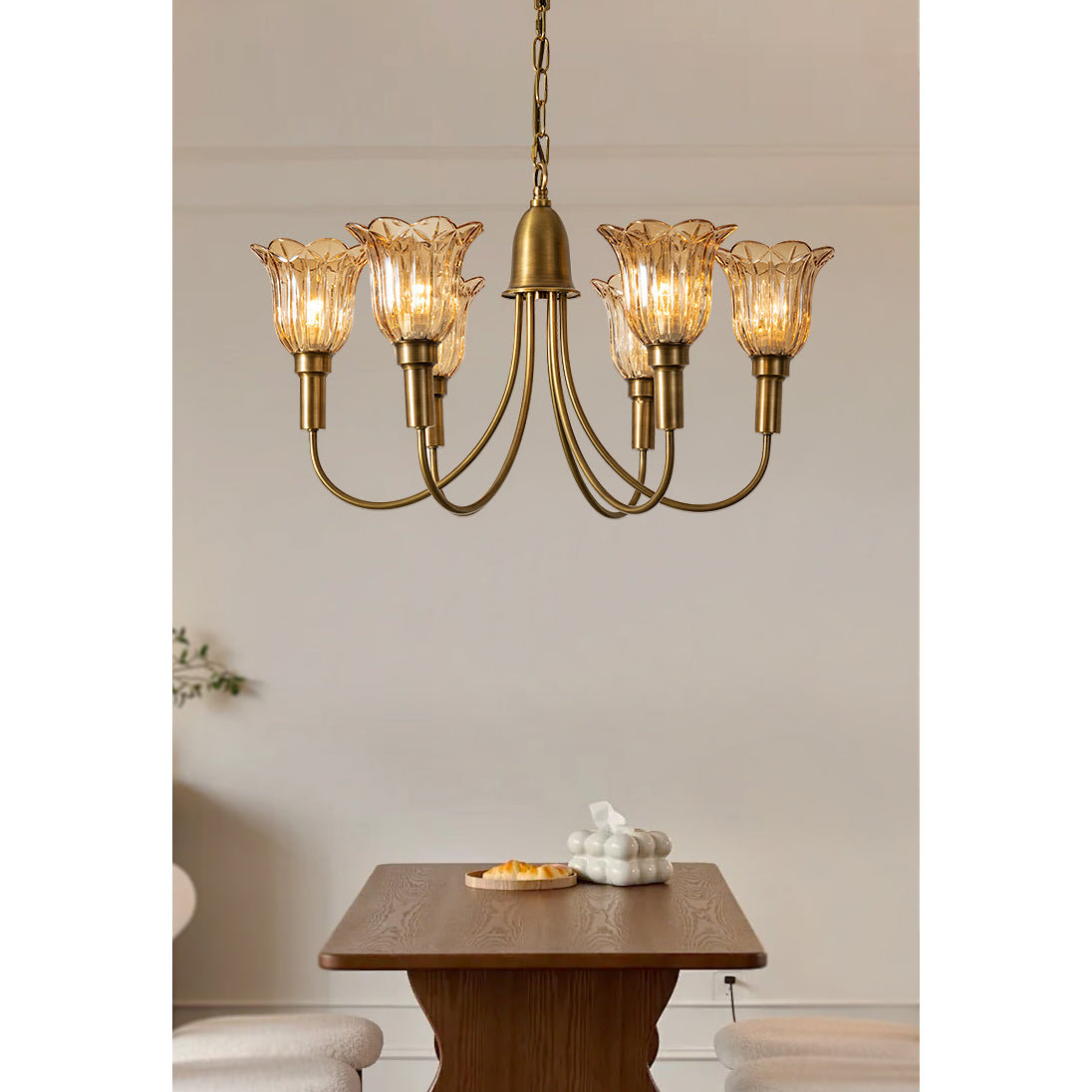 Columbia Brass Chandelier