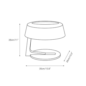 Comete Alabaster Table Lamp – detail 4 — Dimension drawings 1