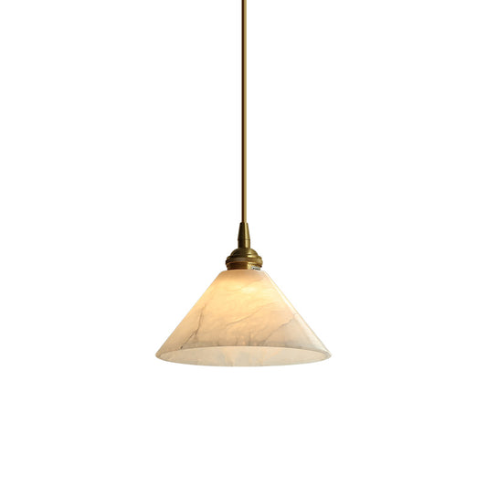 Conical Brass Pendant Lamp