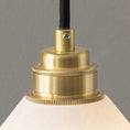 Load image into Gallery viewer, Conical Brass Pendant Lamp
