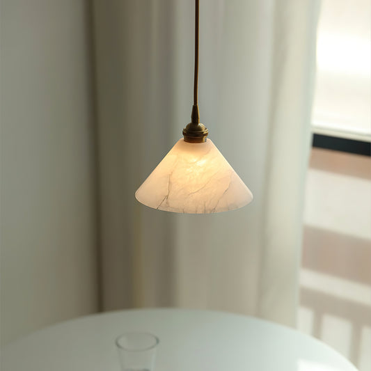 Conical Brass Pendant Lamp