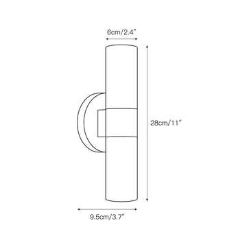 Conners Alabaster Wall Lamp – detail 3 — Dimension drawings 1