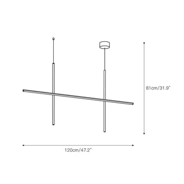Coordinates Chandelier – detail 5 — Dimension drawings 2