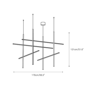 Coordinates Chandelier – detail 8 — Dimension drawings 5