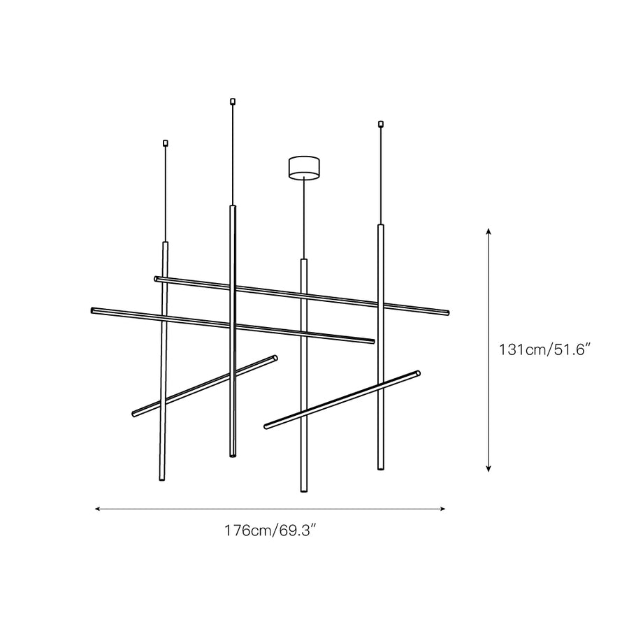 Coordinates Chandelier – detail 8 — Dimension drawings 5