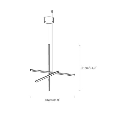 Coordinates Chandelier – detail 4 — Dimension drawings 1