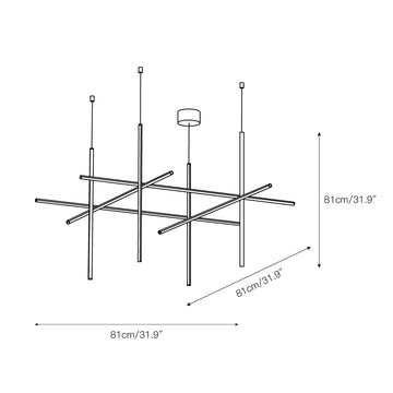 Coordinates Chandelier – detail 7 — Dimension drawings 4