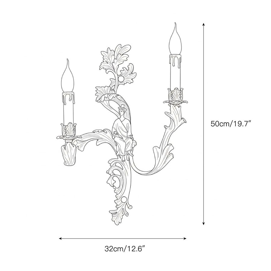 Corinne Wall Lamp – detail 5 — Dimension drawings 1