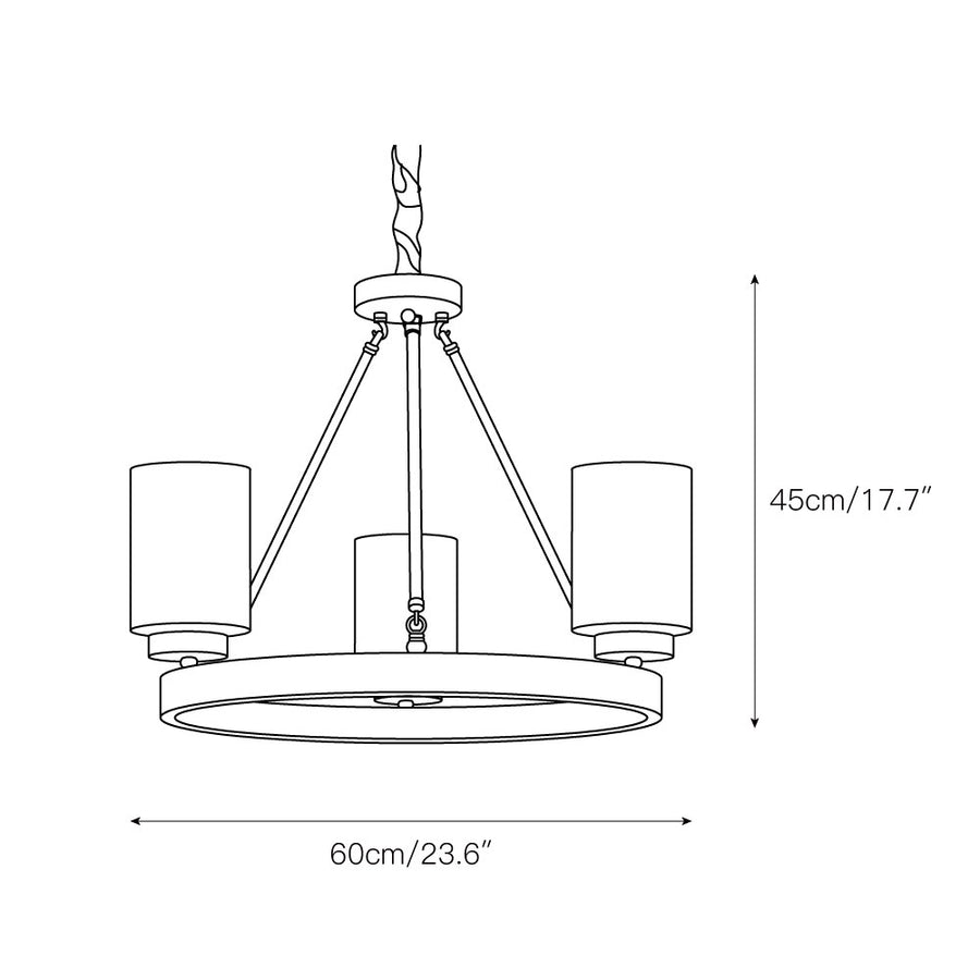 Corsica Chandelier – detail 3 — Dimension drawings 1