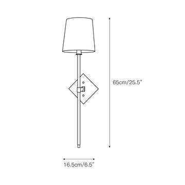 Cortland Wall Lamp – detail 3 — Dimension drawings 1