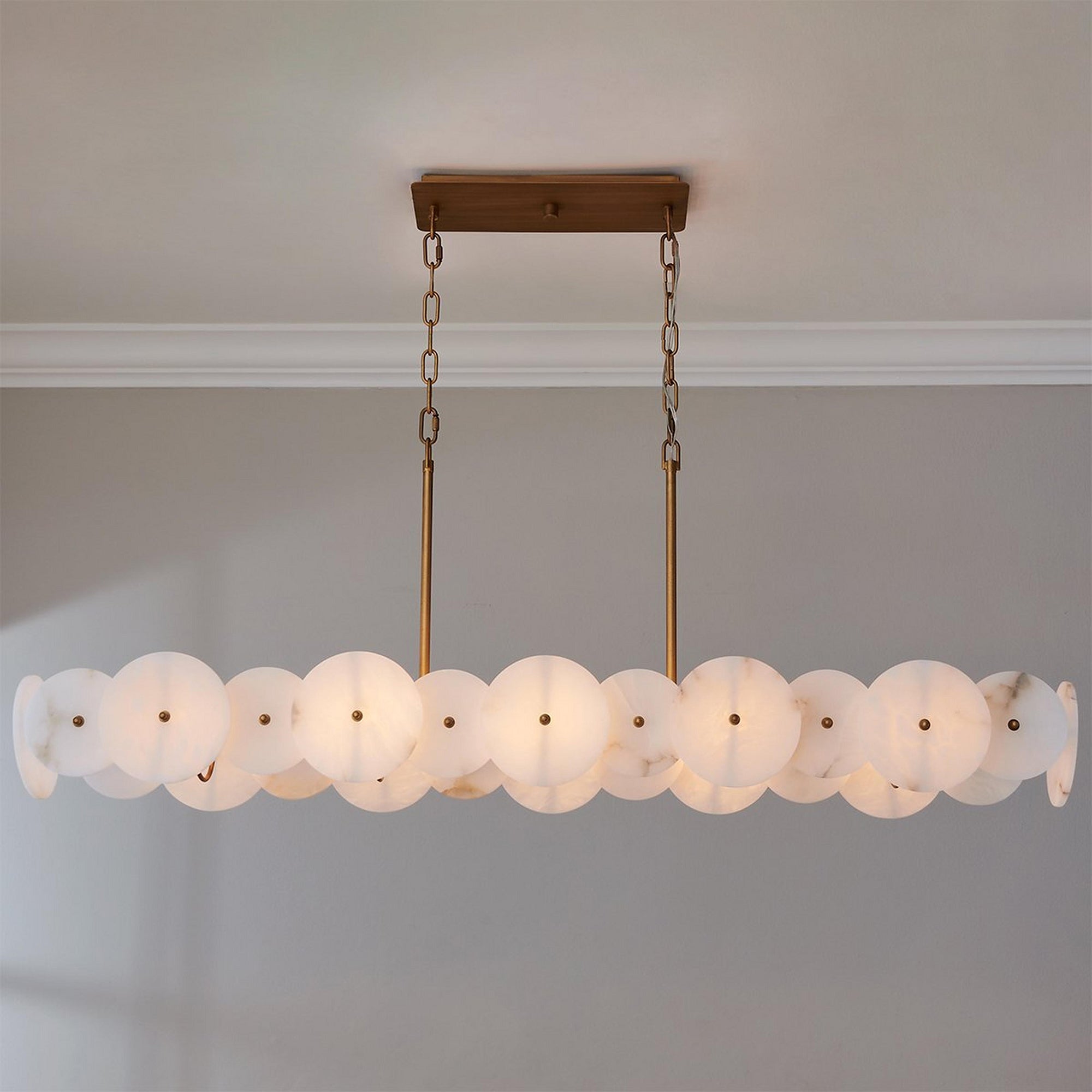 Cosmos Linear Alabaster Chandelier