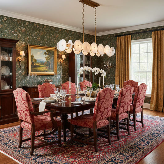 Cosmos Linear Alabaster Chandelier