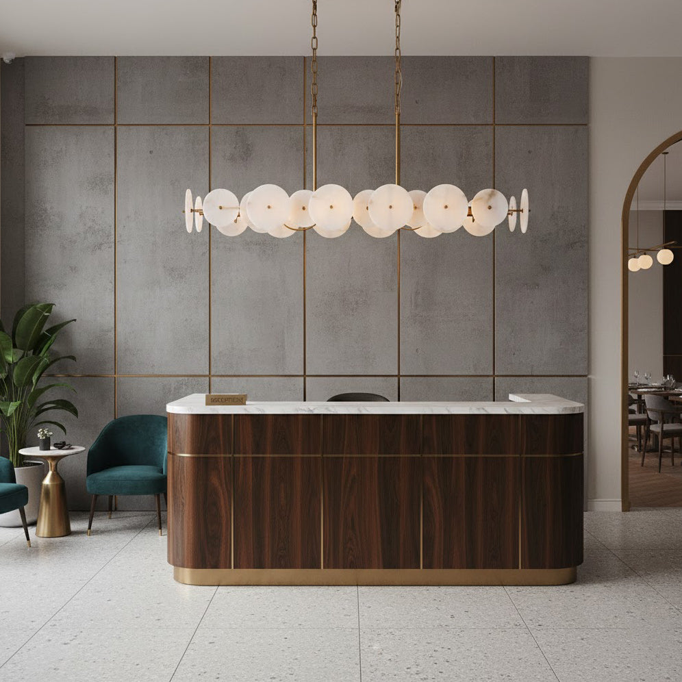 Cosmos Linear Alabaster Chandelier