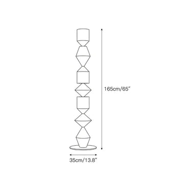 Costantina Floor Lamp – detail 3 — Dimension drawings 1