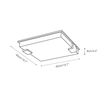 Covet Flush Mount Alabaster Ceiling Light – detail 3 — Dimension drawings 1