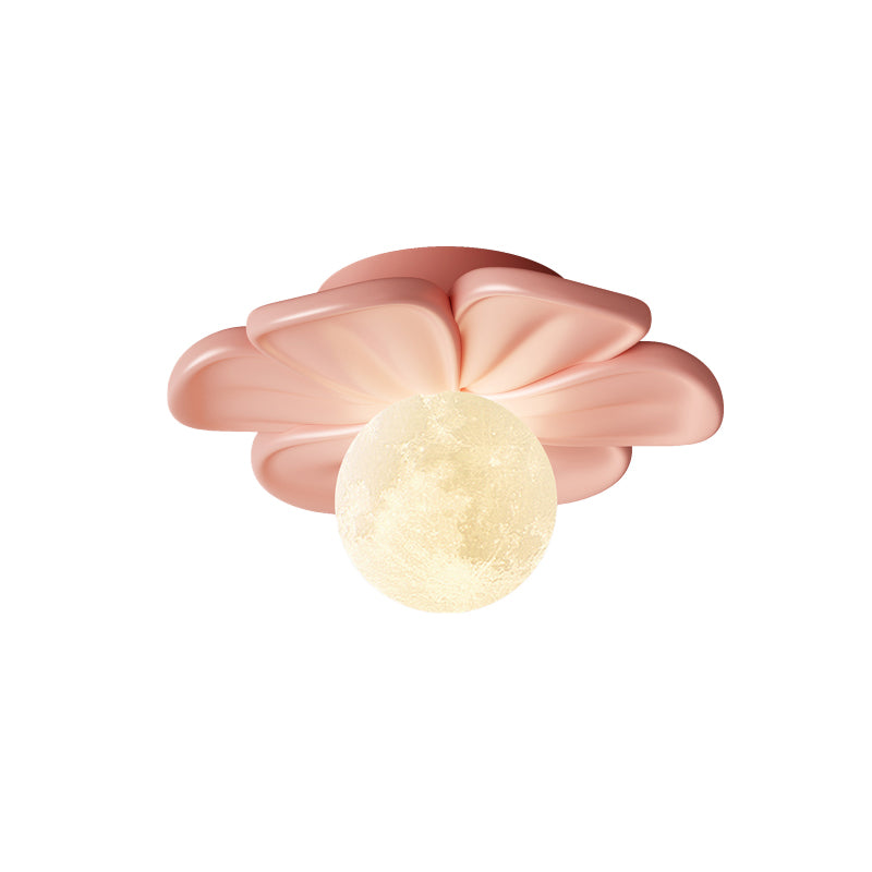 Cream Bloom Flower Ceiling Lamp