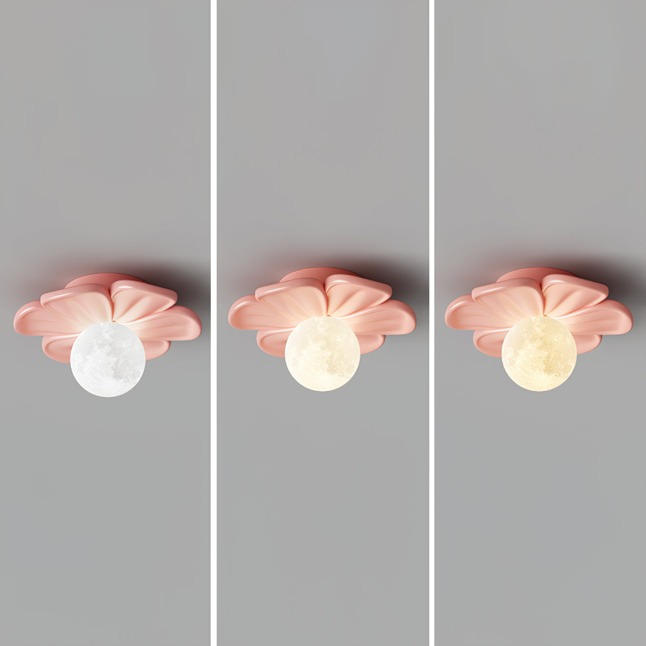 Cream Bloom Flower Ceiling Lamp