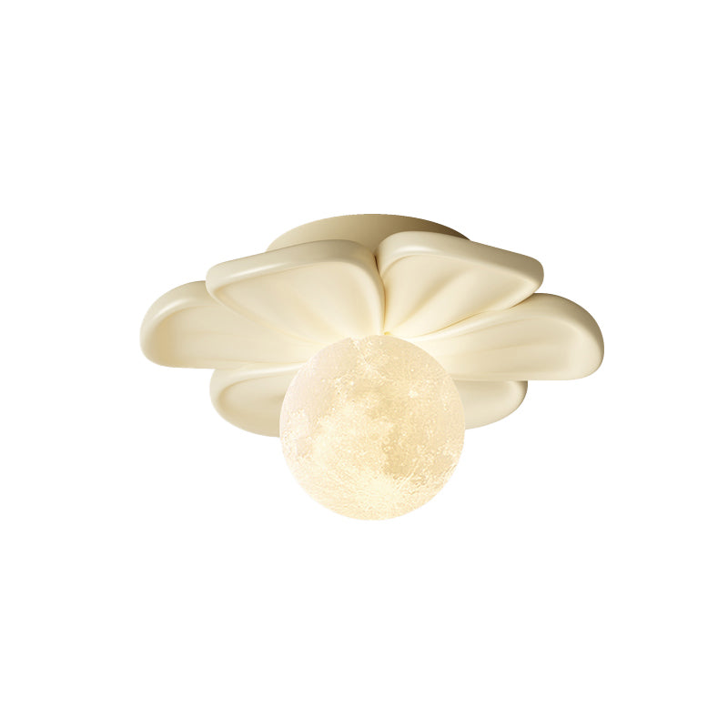 Cream Bloom Flower Ceiling Lamp