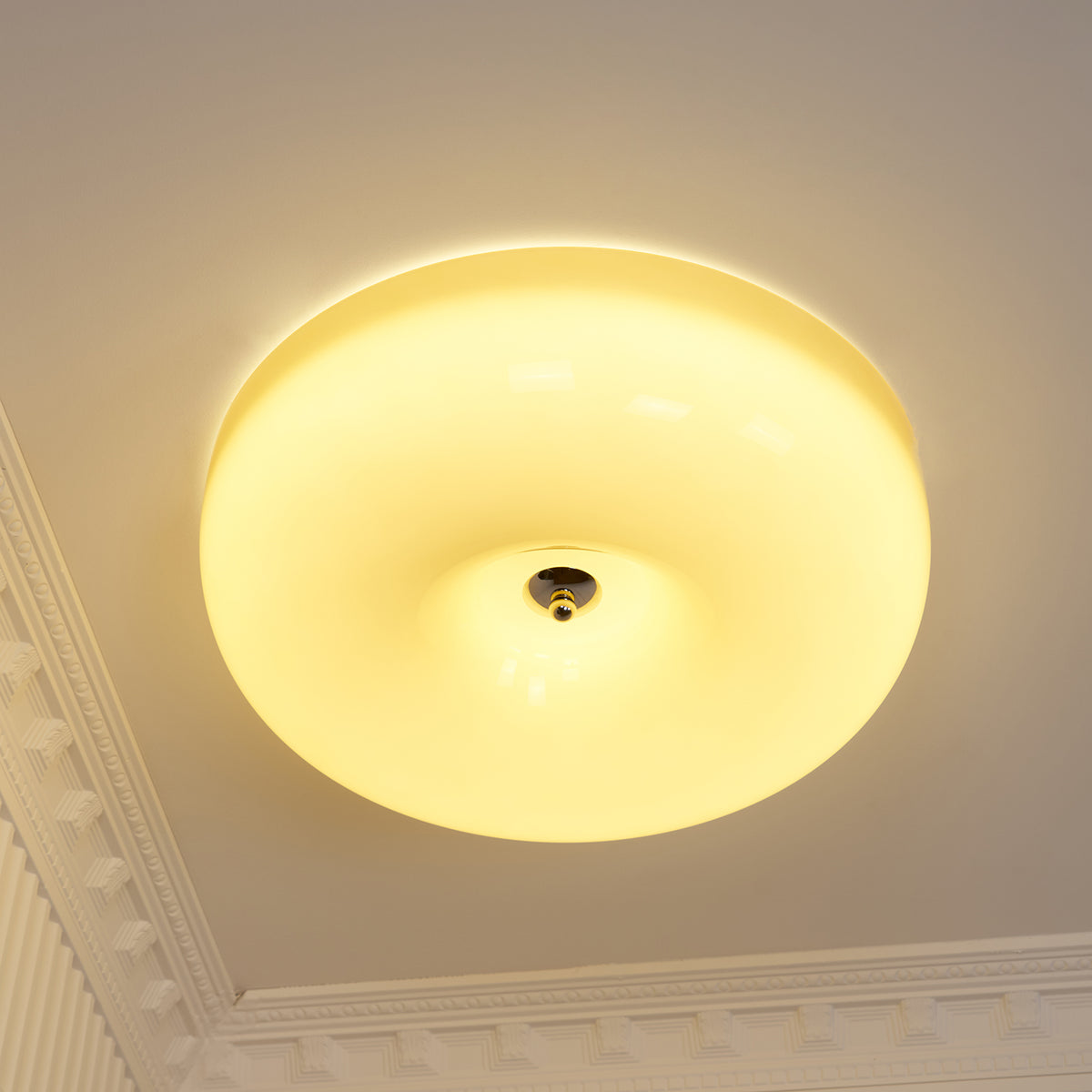 Red Ceiling Button Glass Button Ceiling Lamp – Radilum