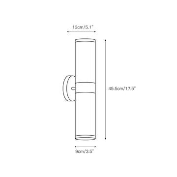 Crestmoor Vanity Alabaster Sconce – detail 3 — Dimension drawings 1