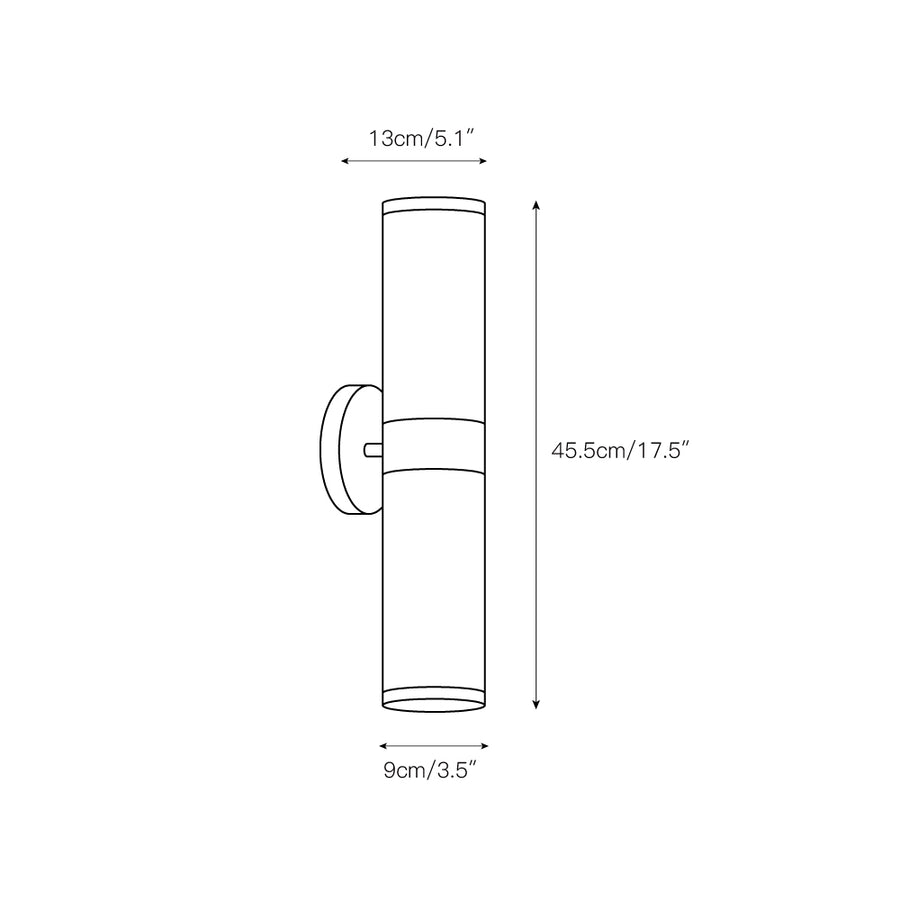 Crestmoor Vanity Alabaster Sconce – detail 3 — Dimension drawings 1