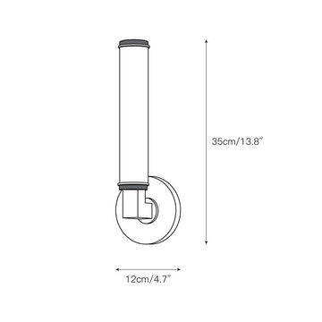 Cromwell Glass Wall Lamp – detail 4 — Dimension drawings 2