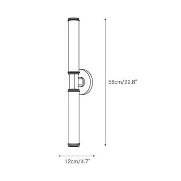 Cromwell Glass Wall Lamp – detail 3 — Dimension drawings 1