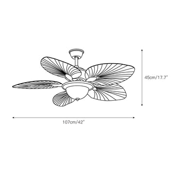 Cruise 42″ Ceiling Fan Light – detail 3 — Dimension drawings 1