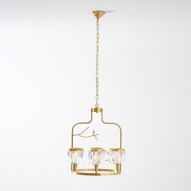 Crystal Bird Chandelier
