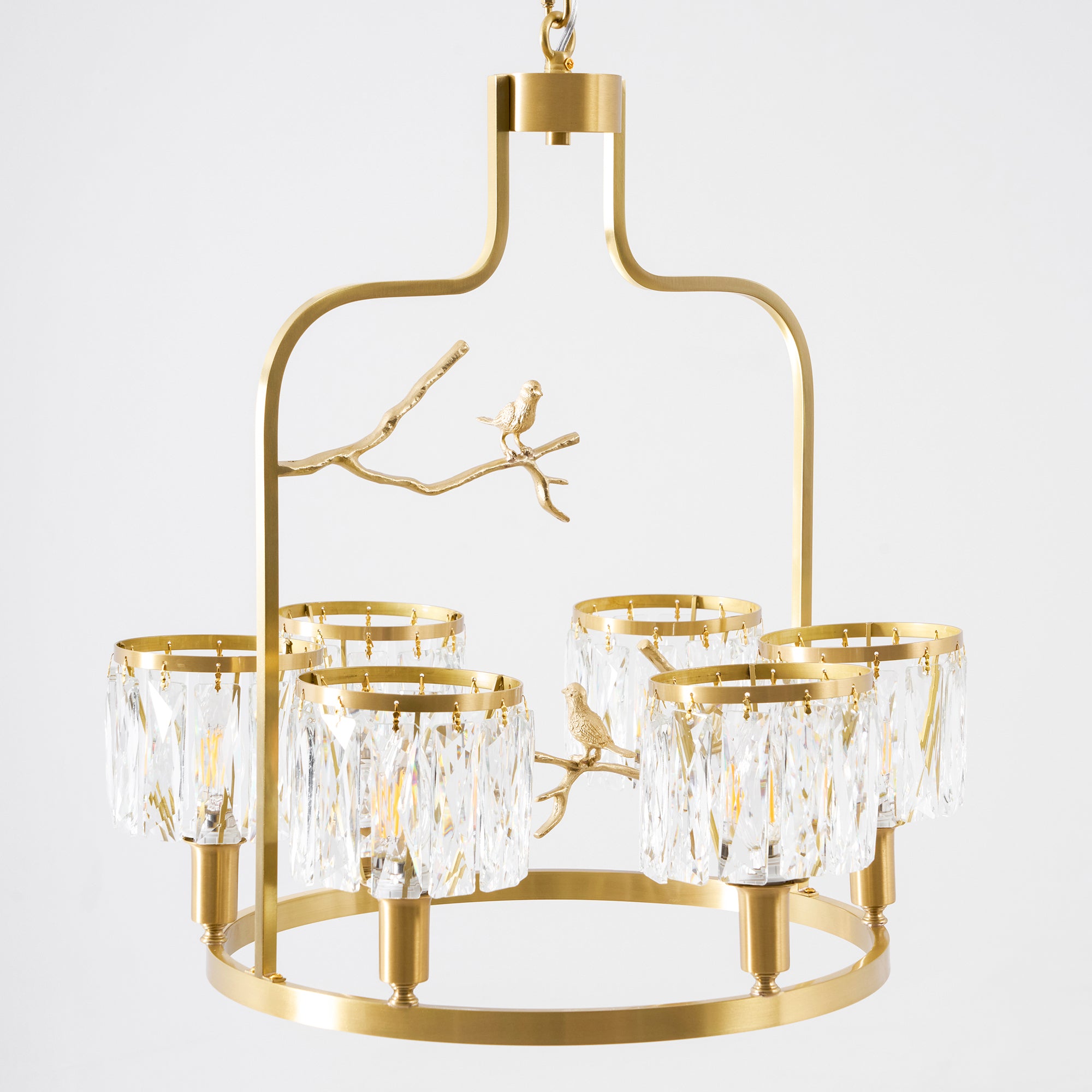 Crystal Bird Chandelier