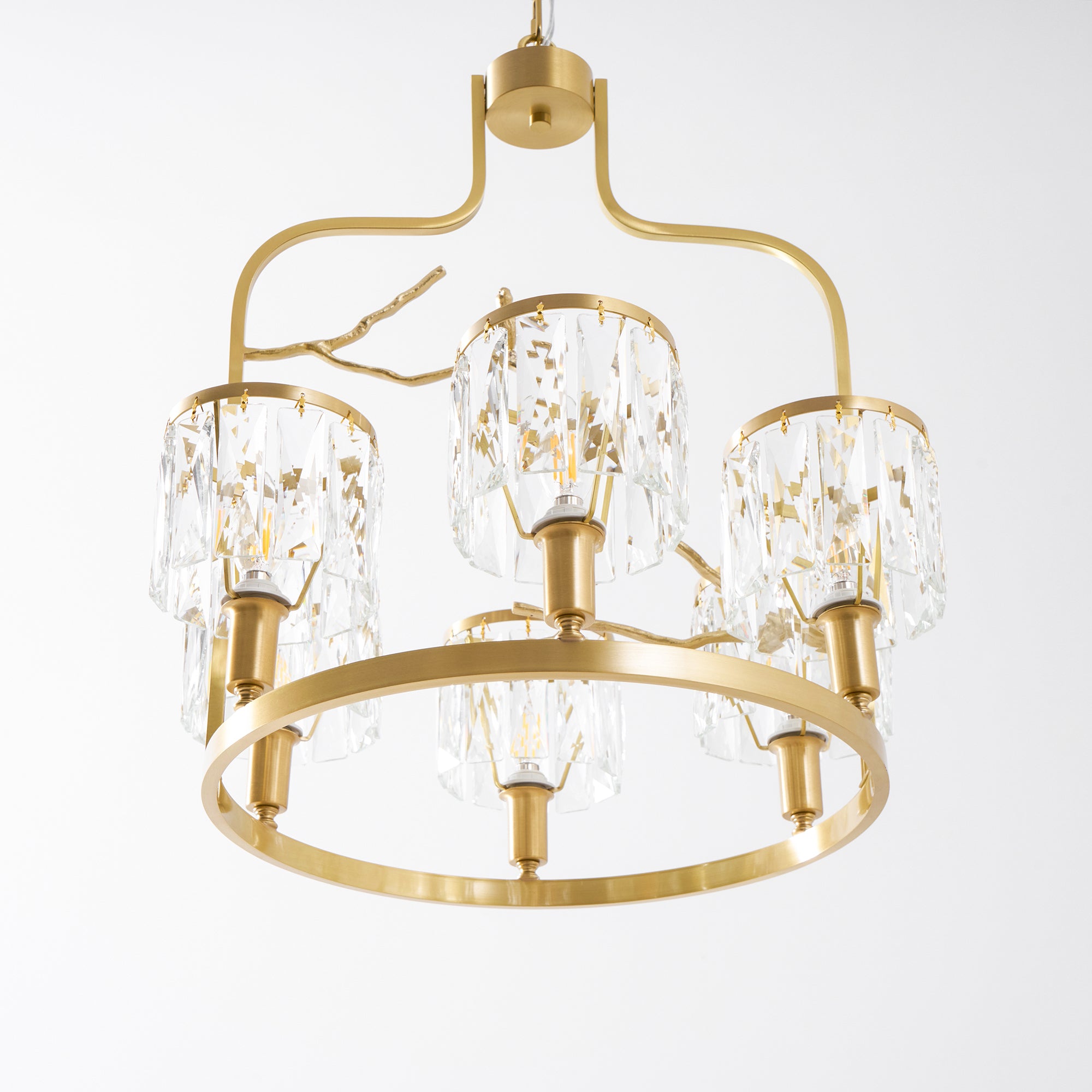 Crystal Bird Chandelier