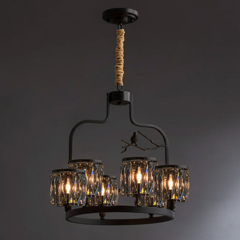 Crystal Bird Chandelier