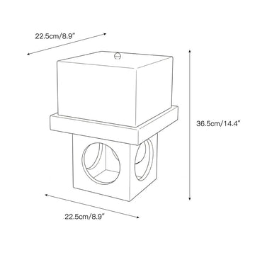 Crystal Alabaster Table Lamp – detail 3 — Dimension drawings 1