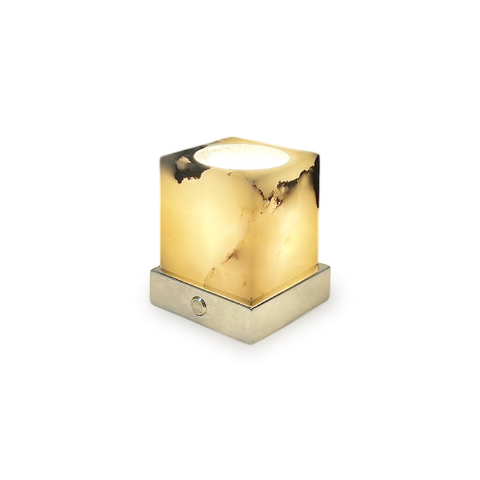 Cube Marble Table Lamp