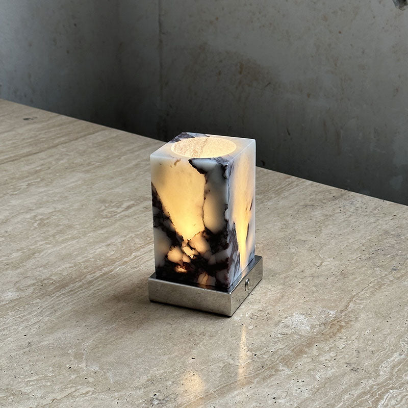 Cube Marble Table Lamp