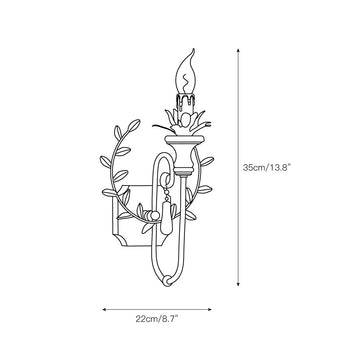 Cumiers Wall Lamp – detail 3 — Dimension drawings 1