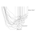 Load image into Gallery viewer, Cumulus Sculptural Glass Cluster Chandelier
