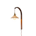 Load image into Gallery viewer, Curved Walnut Ceramic Wall Light
