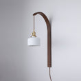 Load image into Gallery viewer, Curved Walnut Ceramic Wall Light
