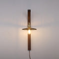 Load image into Gallery viewer, Curved Walnut Ceramic Wall Light
