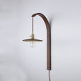 Load image into Gallery viewer, Curved Walnut Ceramic Wall Light
