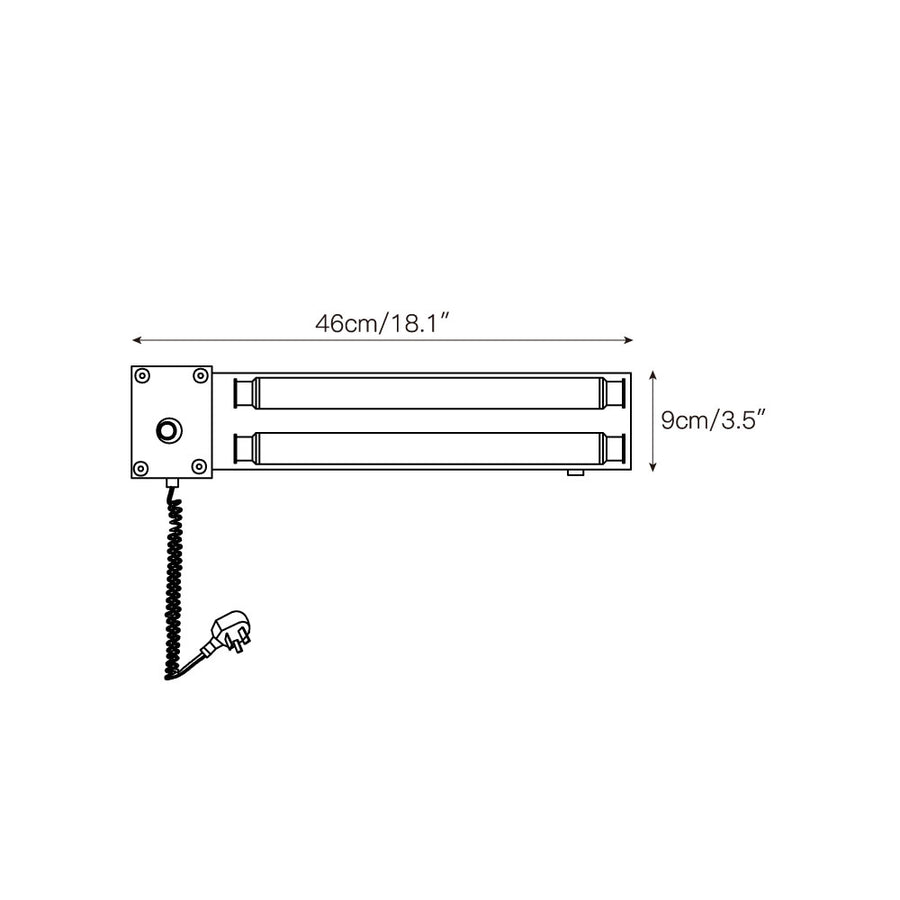 Cutshall Plug-in Wall Lamp – detail 4 — Dimension drawings 2