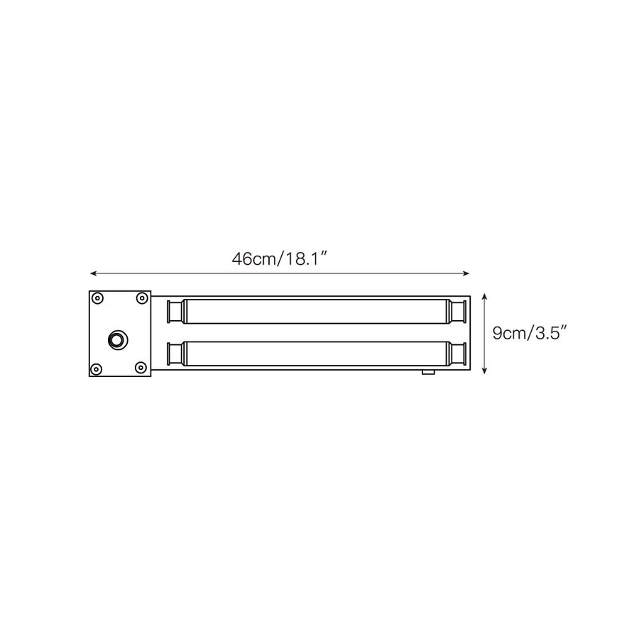 Cutshall Wall Lamp – detail 4 — Dimension drawings 2
