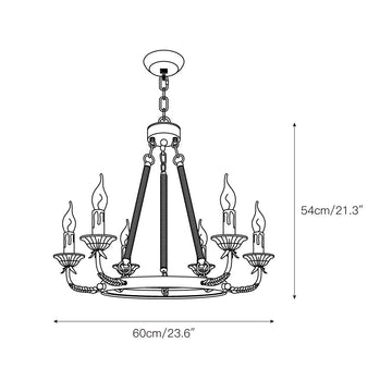 Cyrano Chandelier – detail 4 — Dimension drawings 2