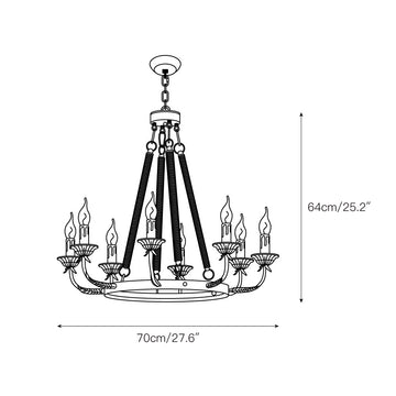Cyrano Chandelier – detail 3 — Dimension drawings 1