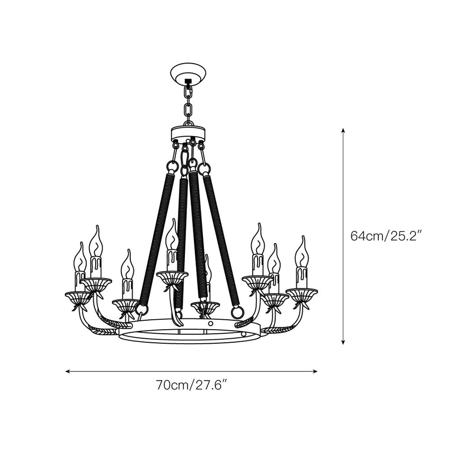 Cyrano Chandelier – detail 3 — Dimension drawings 1