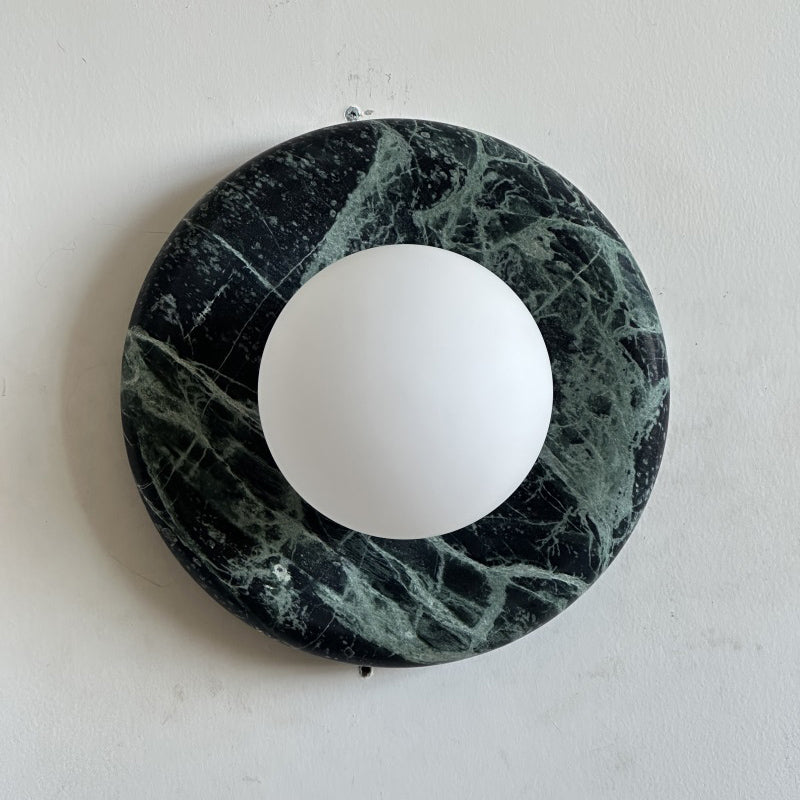 Orli Dark Green Marble Sconce