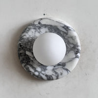 Orli White Marble Sconce